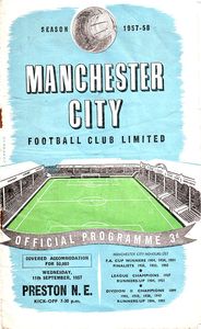 Manchester City v Preston 1957/58